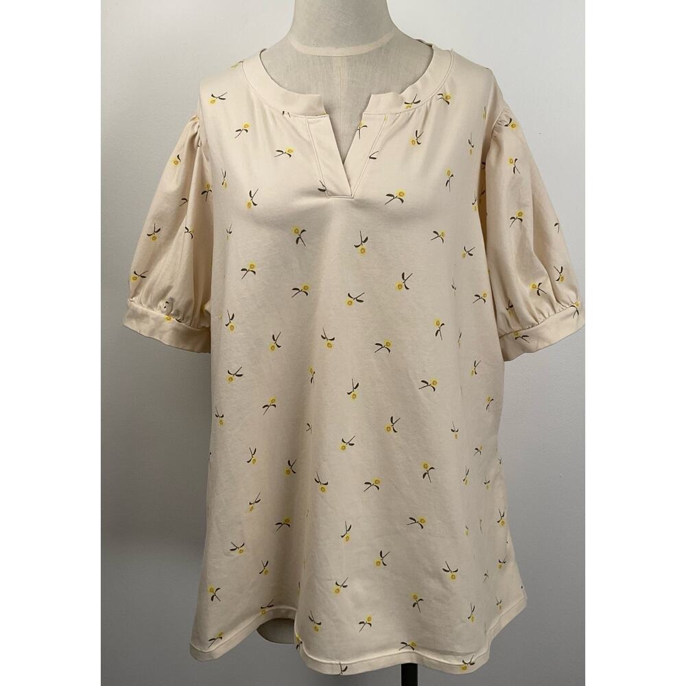 Lane Bryant Shirt Womans Size 18/20 floral pattern S/S